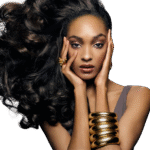 Black woman flaunting hair